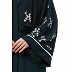 Premium Front open abaya with full Zari embroidery work- Green